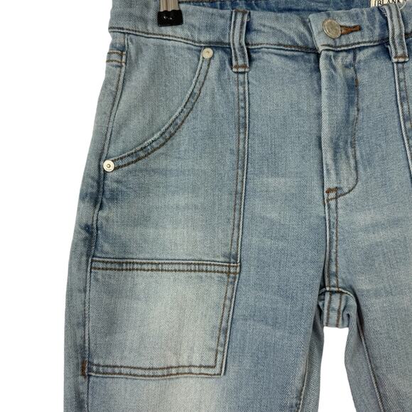 Blank NYC Cosmic High Flare Leg Jeans Light Wash Pockets Low Rise Retro Size 26 - Picture 2 of 10